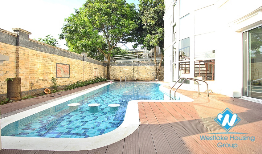 Gorgeous house with swimming pool for rent in Ciputra, Tay Ho